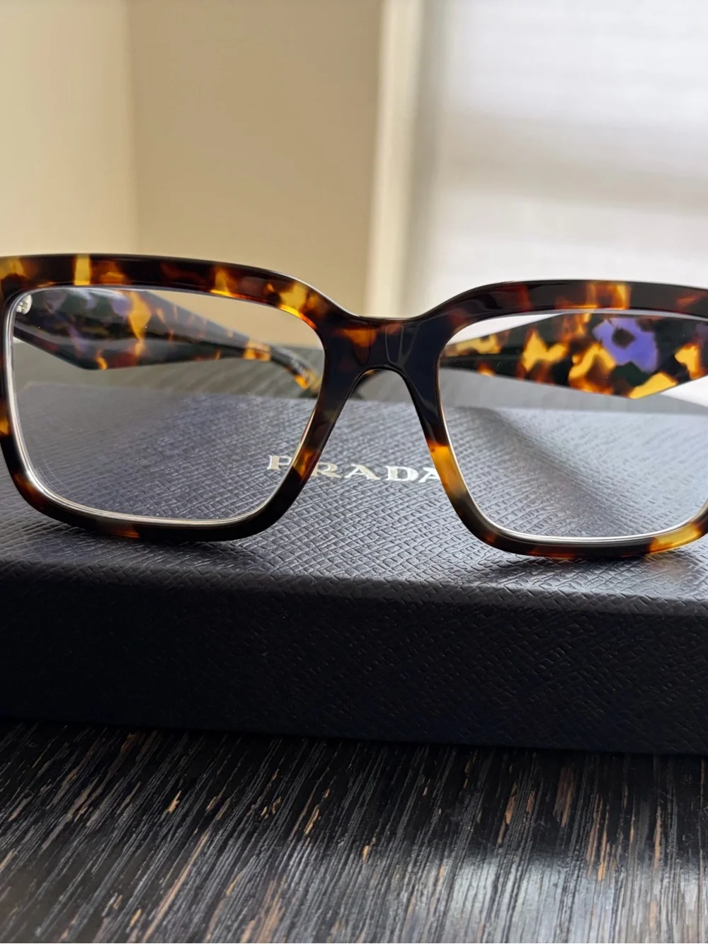 100% Authentic Prada -model VPR 10Y in a Havana tortoise. Unisex